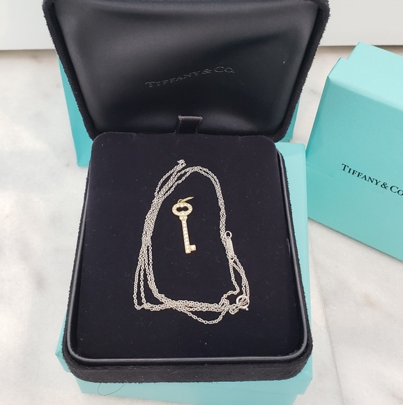 Tiffany Necklace and Key Charm - Picture 4 of 4